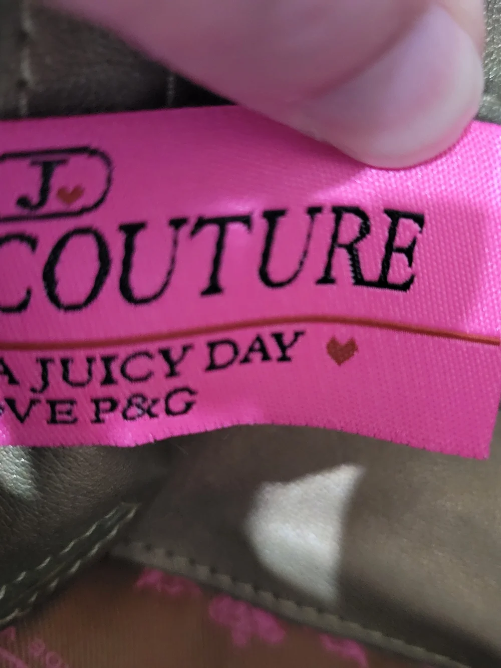 Vintage Juicy Couture White Leather Logo Barrel Bag